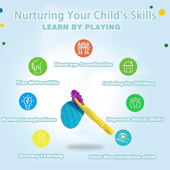 Unleash Creativity with 24 Pcs Play Dough Tools Sets Dough Accessories.Ideal as a Gift for Kids Aged 3-4-8 Years