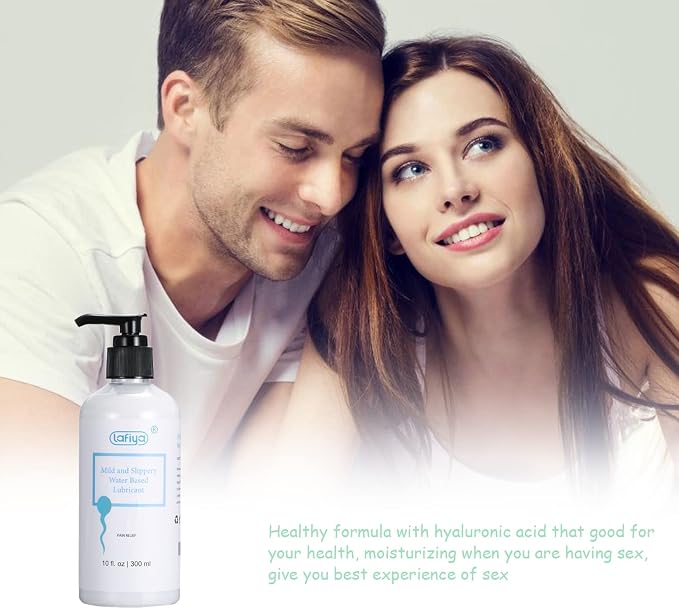 Water Based Lubricant, Vitamin E Creamy White Lube for Vaginal and Anal Sex, Long Lasting Non Sticky Slippery Personal Lubricant Moisturizer for Women Men Massage 10 oz