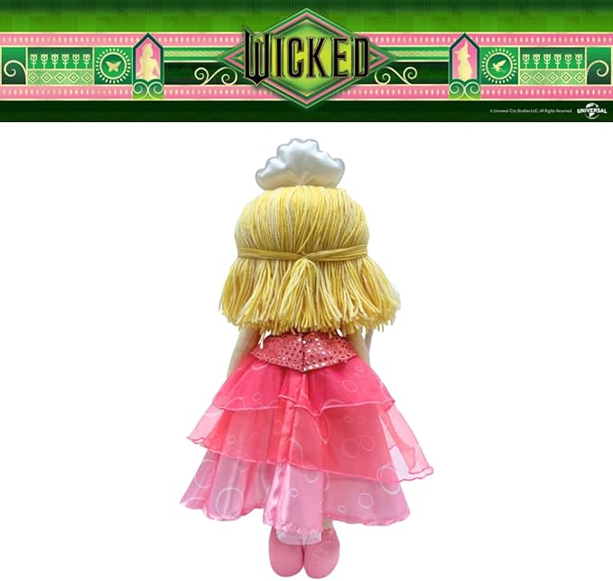 Wicked Movie Glinda The Good Witch Plush Cuddle Pillow, Super Soft & Cozy, (Officially Licensed Product) by Franco Collectibles