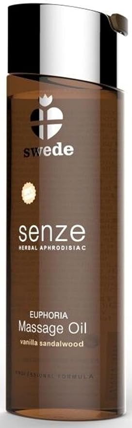 Swede Massage Oil, Herbal, Aphrodisiac, Erotic, Warming Body Oil, Foreplay, Sensual Massage Oil for Couples, Yoni, Relaxing, Full Body, Lotion Massage Oil, Flavor (Euphoria, 2.5 fl oz / 75ml)