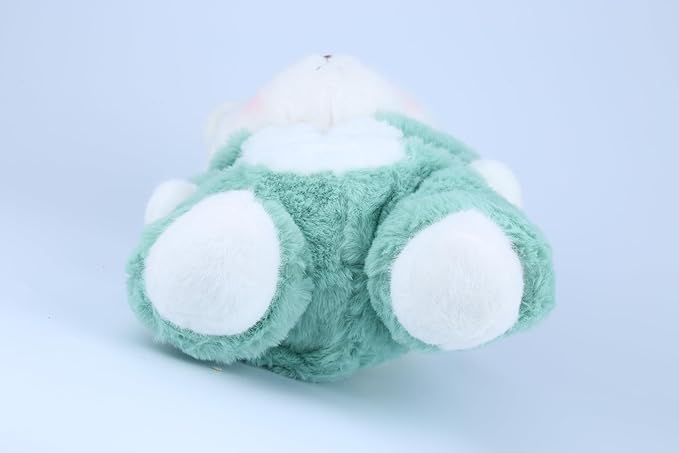 Teddy Bear Stuffed Animal, Teddy Bear Plush Toys with Removable Hoodie Movable Legs, 13'' Soft Cute Emotional Support Stuffed Plushies with Dinosaur Clothes Gifts for Girls Kids Birthday Christmas