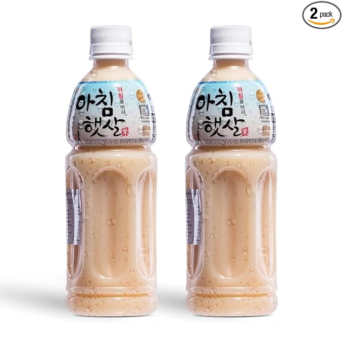 Pack of 2 Woongjin Korean Morning Rice Drink 500ml Woongjin 아침 햇살 rice drink korea woongjin non-alcoholic