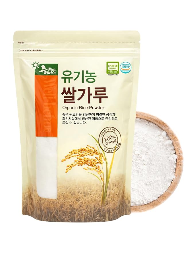 Korean 100% Pure Organic Rice Flour 350g/12.3oz - 유기농 쌀가루 Baking, Cake, Rice Gruel