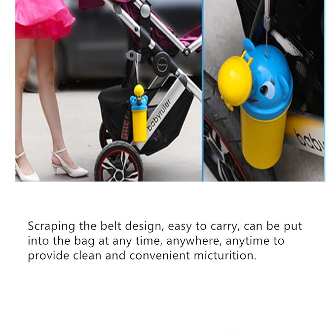 Travel Potty, Urinal Emergency Toilet, Children's Emergency Toilet, Portable Elephant Leakproof Urinal for Camping Car Travel and Kid Potty Pee Training (boy)