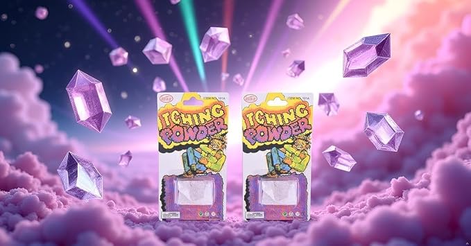 2Pcs Purple Helpful Funny Powder Safe Broken Glass Itching Powder Feminine Powders Ength of Product is 14cm and the Width is 7.5cm Easy to Carry