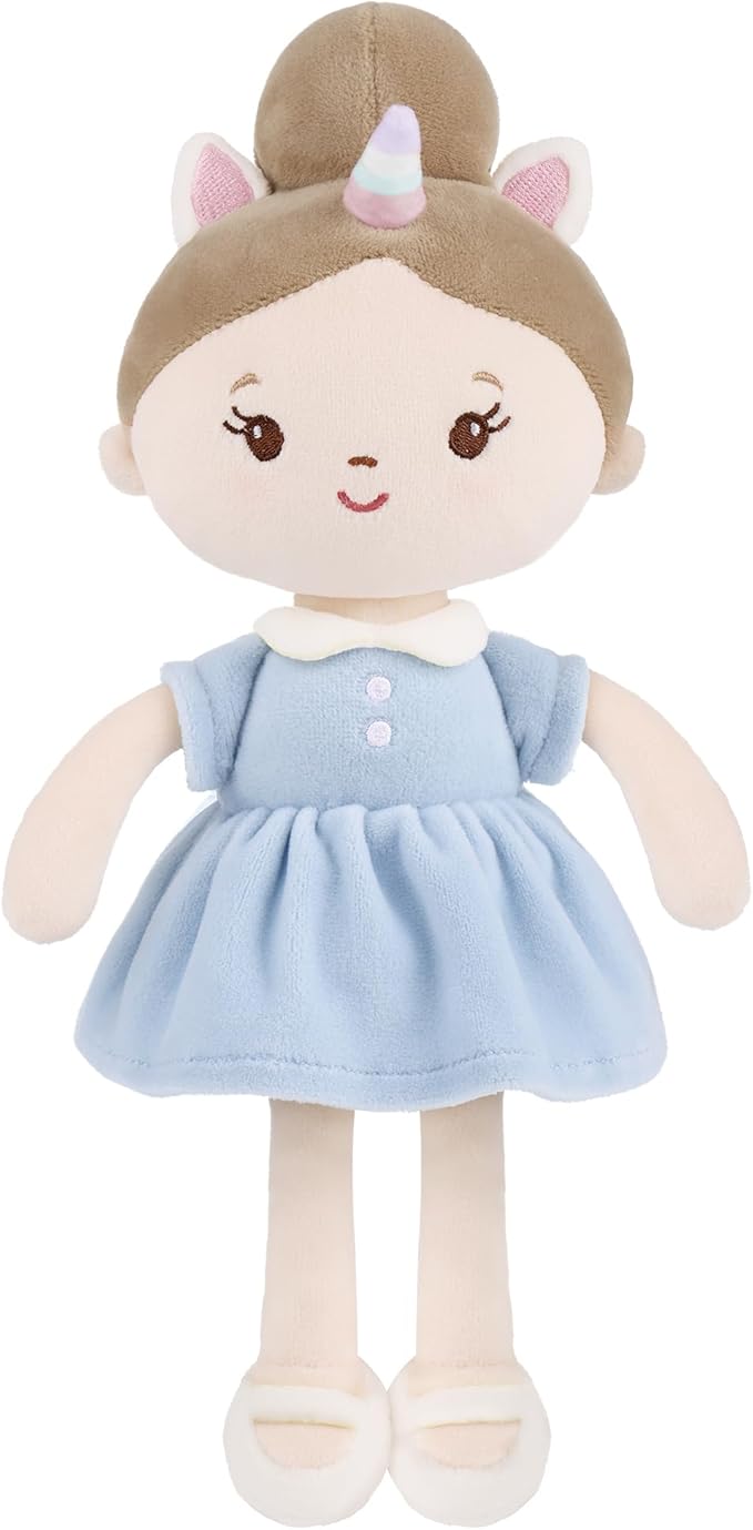 Soft Plush Baby Doll for Girls (12") - My First Baby Doll Gift for Girls, Toddlers & Infants, Machine Washable Rag Doll Toy - Sweet Dream Girl