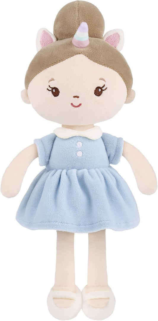 Soft Plush Baby Doll for Girls (12") - My First Baby Doll Gift for Girls, Toddlers & Infants, Machine Washable Rag Doll Toy - Sweet Dream Girl