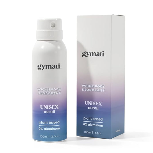 Gymati Natural Deodorant Body Spray – Aluminum-Free, Plant-Based Blend with Aloe & Zinc, Long-Lasting Odor Protection, Luxury-Inspired Scent for Men & Women