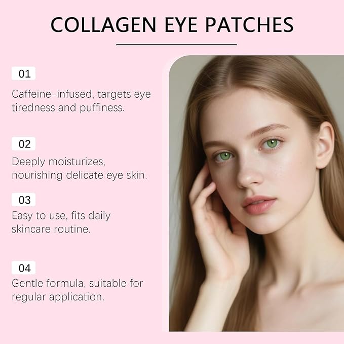 Serene Instalift Pdrn & Collagen Eye Patches, Pdrn Collagen Eye Patches for Puffy Eyes and Dark Circles (1 Box (8 pieces))