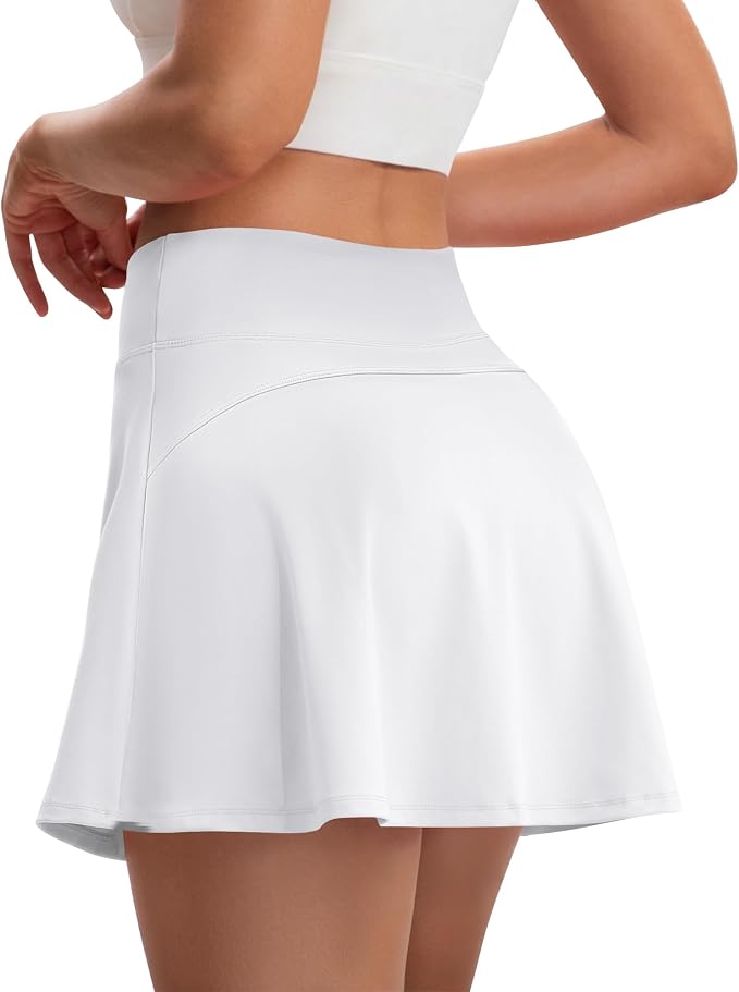 Skorts for Woman Tennis Skirt with Pockets Shorts Golf Skort | High Waisted，A Line, Soft, Stretchy，Breathable, Lightweight, Pickleball, Athletic, Workout, Casual Skirts
