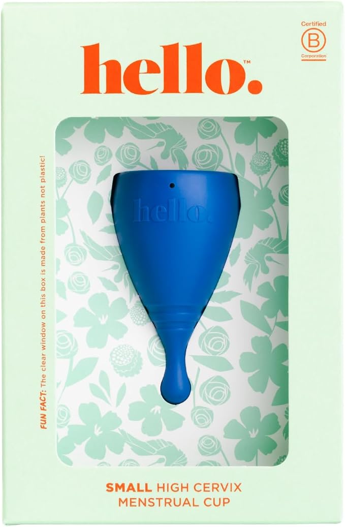 Cup High Cervix Menstrual Cup | Award Winning Reusable Soft Flexible Alternative to Pads & Tampons | Sustainable Feminine Hygiene | Leak Proof | Holds 19.5ml 38mm diameter, 67mm L (Small)