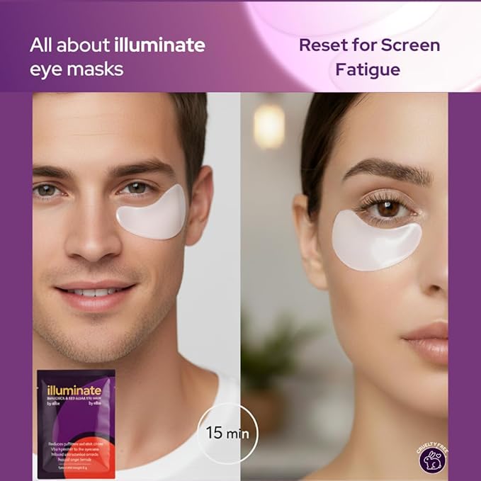 Bakuchiol Under Eye Mask – 24 Pairs Eye Patches for Puffy Eyes, Dark Circles, Fine Lines & Screen Fatigue – Natural & Biodegradable – Anti-Aging Hydrating Eye Treatment for Women & Men (24)