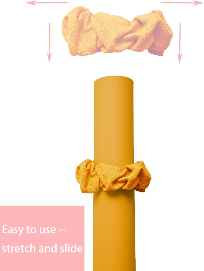 Yoga Mat Scrunchie - Holds Your Yoga Mat in Style - Durable & Elasticity Fabric - Fits All Standard Yoga Mats (mat not included)