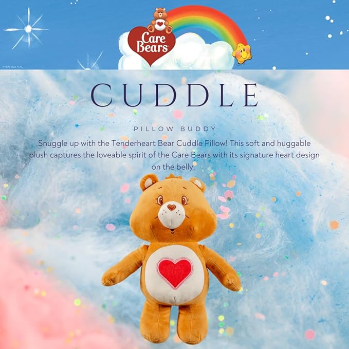 Collectibles Care Bears Tenderheart Bedding Super Soft Cozy Decorative Pillow, (Officially Licensed Product) By Franco