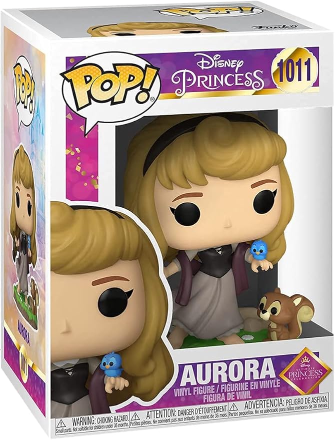POP Disney Ultimate Princess: Sleeping Beauty - Aurora Funko Pop Vinyl Figure (Bundled with Compatible Pop Box Protector Case), Multicolored, 3.75 inches