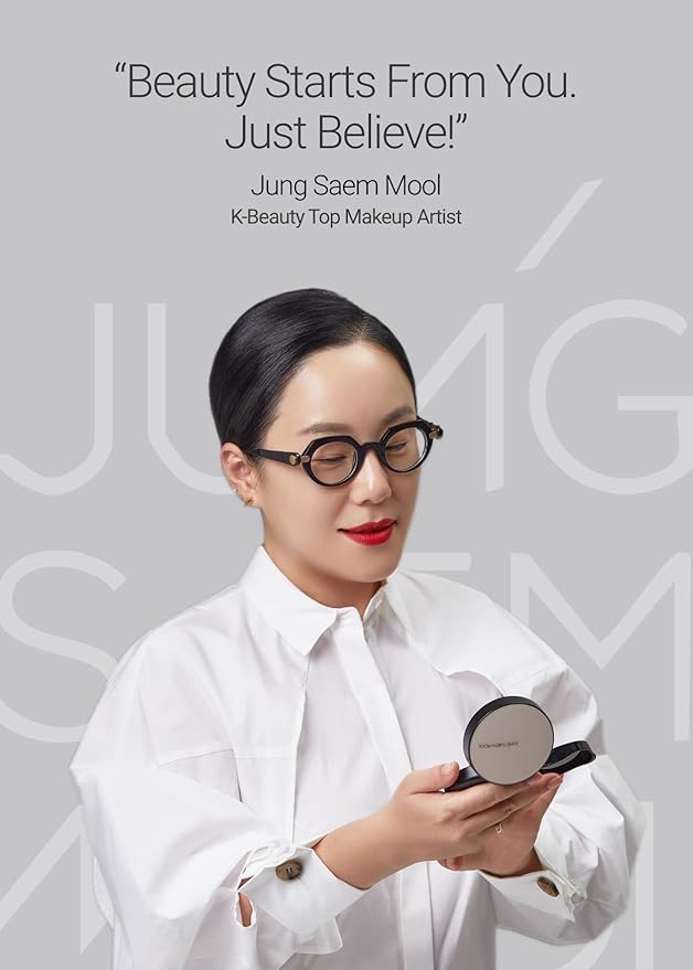 JUNG SAEM MOOL Artist Cushion Blush | Easy to Blend with Puff, Buildable Liquid Blush for Cheeks with a Dewy & Natural Finish, Korean Makeup (Bubbly Pink)