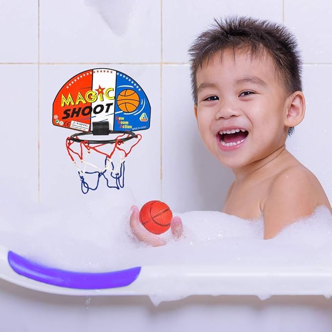 ArtCreativity Mini Basketball Game (12 Sets) Each Set Includes 1 Mini Ball, 1 Back Board Net, & Mounting Tape, Indoor Basketball Hoop for Kids, Basketball Party Favors, Best Gift for Boys and Girls