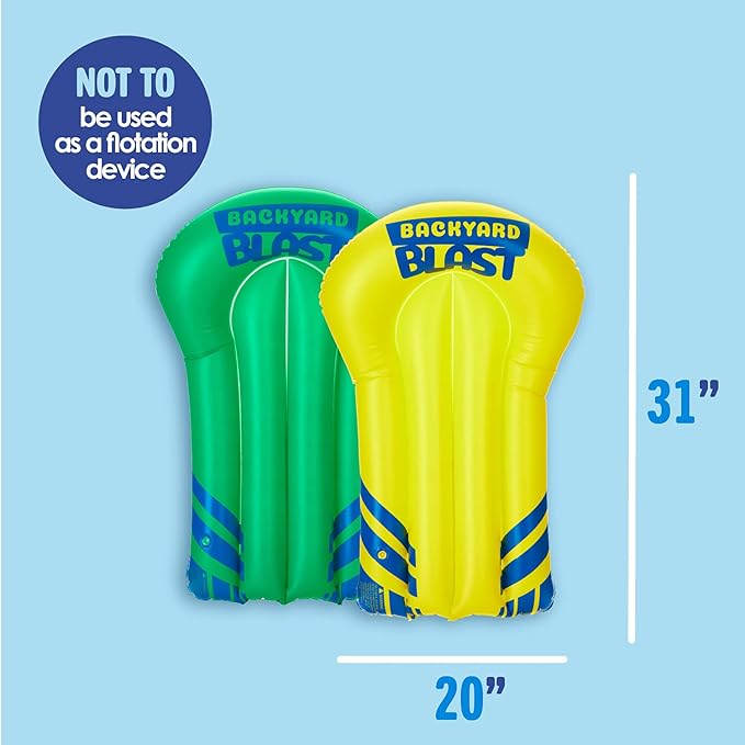Backyard Blast - 75' X 12' Heavy Duty Waterslide - Includes 2 Riders, Sprinkler, Carrying Bag - Extra Thick to Prevent Tears & Rips - Easy to Assemble