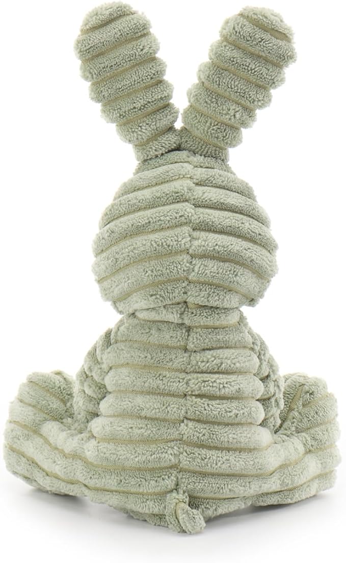 Apricot Lamb Corduroy Green Bunny Stuffed Animals for Kids, Soft Cute Plush Toys for Baby Girl and Boy, 6.3 Inches