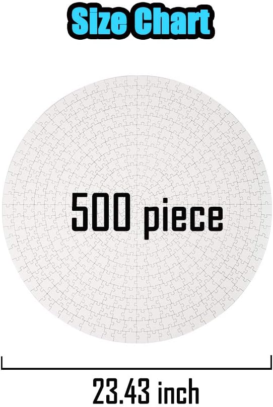 Custom Puzzle from Photo Custom Jigsaw Puzzle Unique Birthday Present Suitable for Children Family and Friends Personalized Puzzle-Multi Size (500piece-Round-Cardboard)
