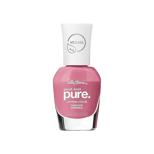 Sally Hansen Good. Kind. Pure. Nail Polish | Plant-Based, Vegan, 16-Free Formula | Opaque, Shiny | 224 Rose to the Occasion | Mauve Pink Nail Color