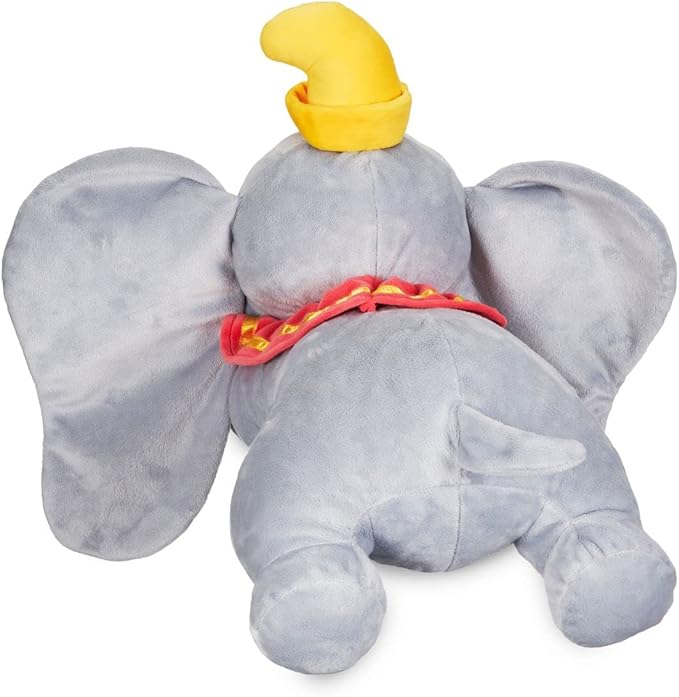 DISNEY STORE Official Dumbo Medium Soft Toy for Kids, Cuddly Character with Fuzzy Texture and Embroidered Details, Floppy Oversized Ears, Disney Plushy Suitable for All Ages.