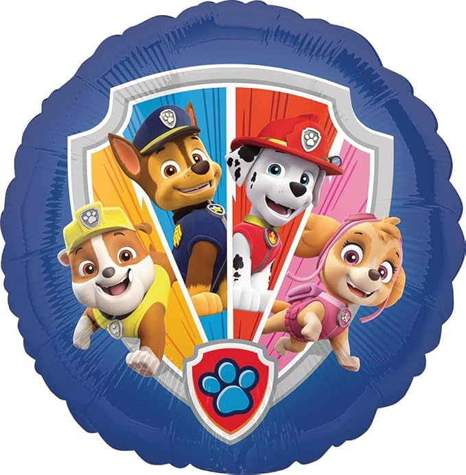 Anagram Paw Pups Chase Rubble Marshall and Skye on Patrol Birthday Party Supplies Balloon Bouquet Decorations, BQ_4134