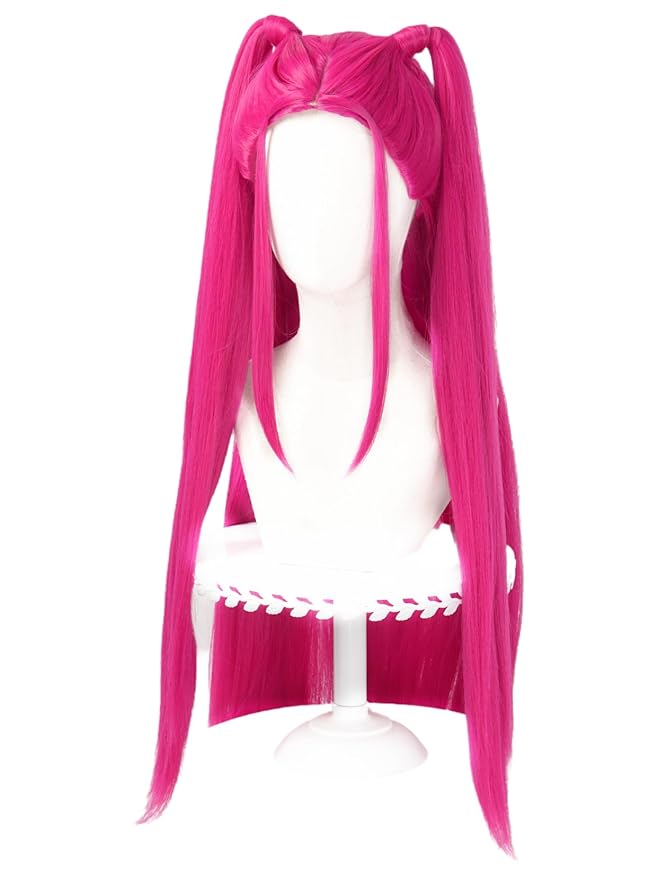 Anime Cosplay Wig Rose Red Long Straight Hair Halloween Party Costume Wig