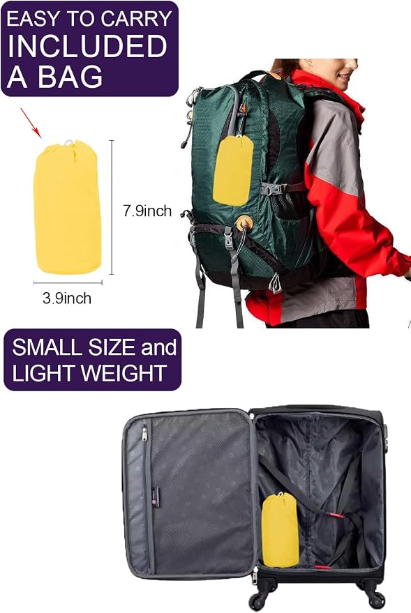 Lomon Women Waterproof Lightweight Rain Jacket Active Outdoor Hooded Raincoat