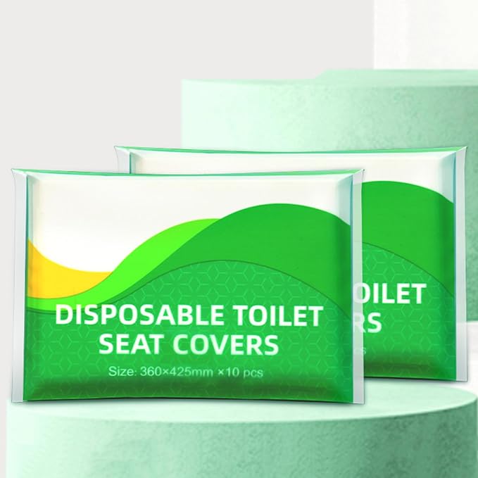 10PcsToilet Seat Covers Disposables Flushable Travel Disposables Toilet Seat Covers for Kids Potty Training Camping