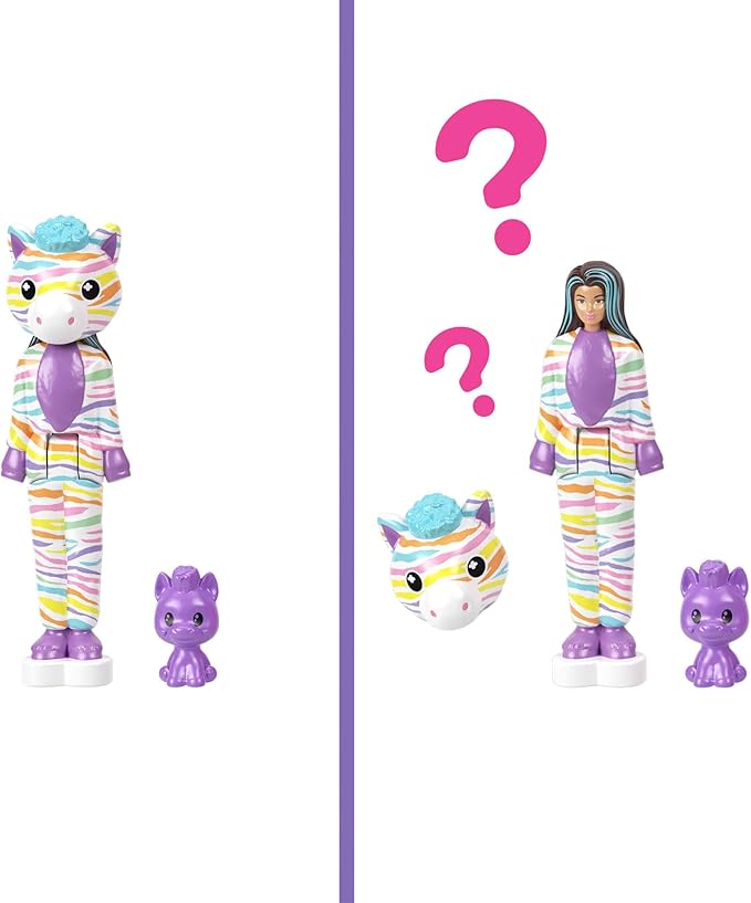 Barbie Mini Barbie Land Mermaid Dolls, 1.5-Inch Surprise Water Reveal, Series 3