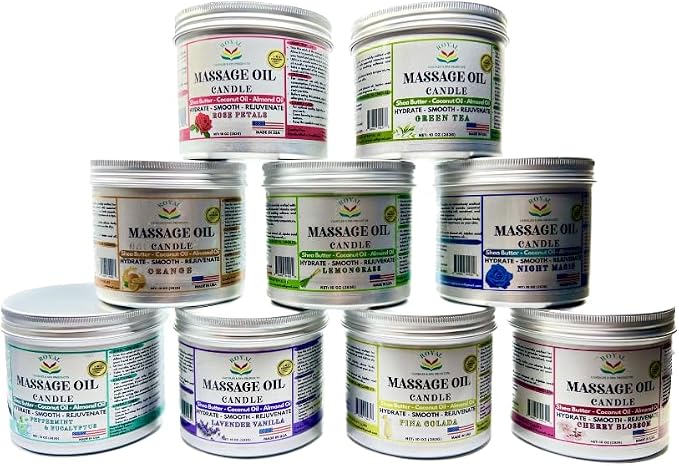 Massage Oil Candle (Rose Petals)