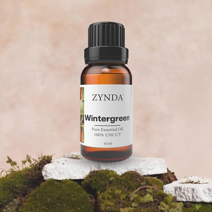 Wintergreen Essential Oil 100% Pure & Natural – Uncut Premium Grade Wintergreen Oil for Aromatherapy, Massage, Diffuser, and Skincare – Refreshing Minty Cool Essential Oils (10ml)