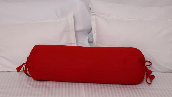 Saffron Bolster Removable Cover Cotton (Burgundy, 6" x 24"(15 cm x 60 cm))