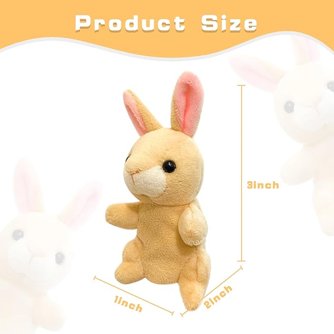 Farm 6pcs Finger Puppets Set, Cute Animal Puppet Mini Hand Puppets Role-Playing Story Animal Soft Plush Toy for Kids cat, Mouse, Horse, Rabbit, Donkey, Turkey(farm02)