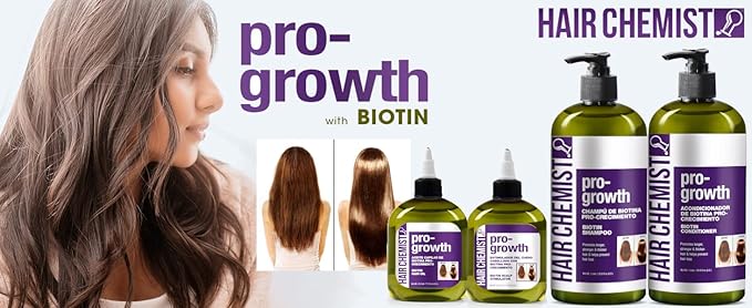 Hair Chemist Pro-Growth Biotin Hair Oil 7.1 oz. - Hair Oil for Hair Growth