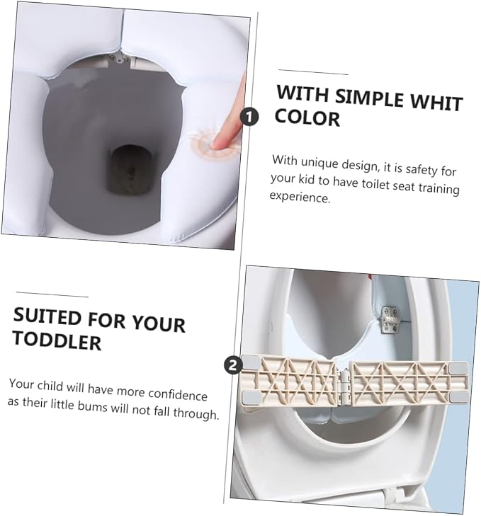 Toddmomy 1pc Toilet Mat Portable Folding Toilet Portable Seat Travel Toilet Seat Covers Padded Toilet Cover Travel Potty Liners Toddler Potty Toilet Trainer Ring Baby Seat Ring Seat Washer