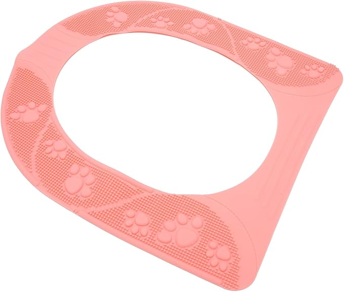 Duokon Toilet Seat Cover Reusable Silicone Non Slip Pad Foldable 39.5 X 34cm Portable Potty Cover for Toddler Training Travel Camping Home Bathroom Chairs (Pink)