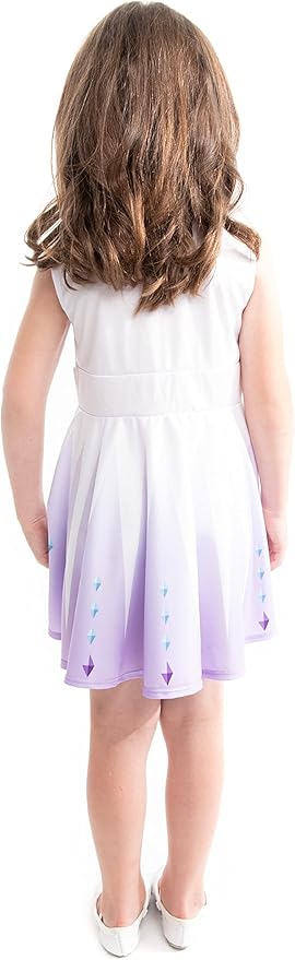 Little Adventures Ice Coronation Princess Twirl Dress - Machine Washable Girls Child Pretend Play and Party Outfit No Glitter