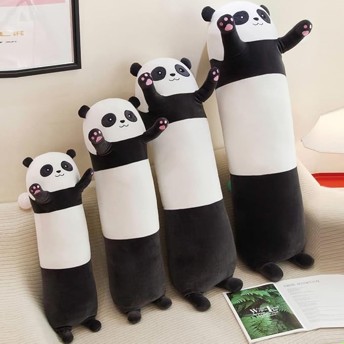 Panda Plush Pillow, Soft Panda Long Stuffed Animal Pillow, Cute Long Panda Plush Toys for Kids Grilfriend(130cm/51.1 inch)