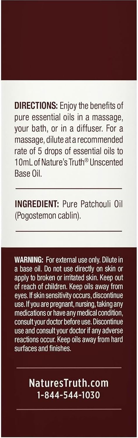 Nature's Truth Aromatherapy Essential Oil Patchouli Dark - .5 oz