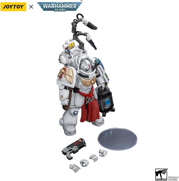 YIZRIO JoyToy Warhammer 40k Ultramarines Apothecary Biologis, 1:18 Scale Action Figure Mecha Joy Toy Collection Model 5.35 inch
