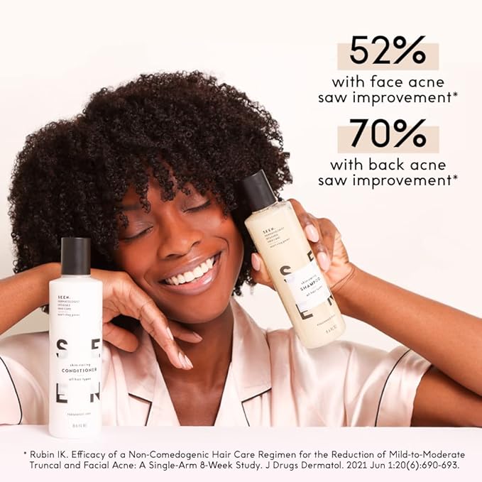 SEEN Shampoo Eco-Refill, Fragrance Free - Non-Comedogenic Hair Shampoo- Dermatologist-Developed - Safe for Sensitive, Eczema & Acne Prone Skin