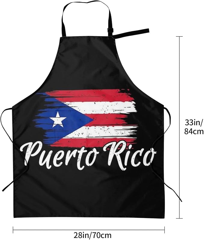 Cute Flag Kitchen Cooking Aprons for Women Men Adjustable Patriotic Flag Apron with 2 Pockets for Home Kitchen Garden