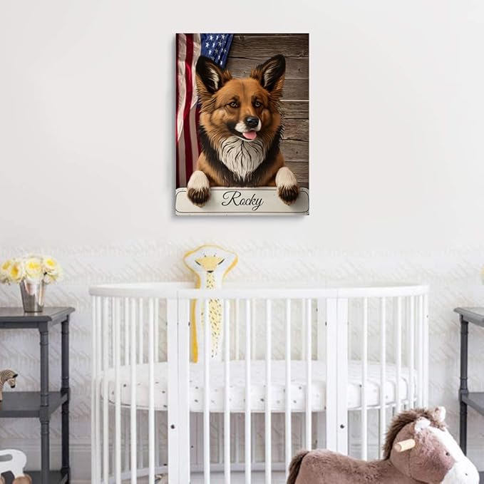 Custom Wooden Jigsaw Puzzles with Your Dog's Name on Harzer Fox Art Print - 300 500 1000PCS Puzzles Game and Home Wall Decor