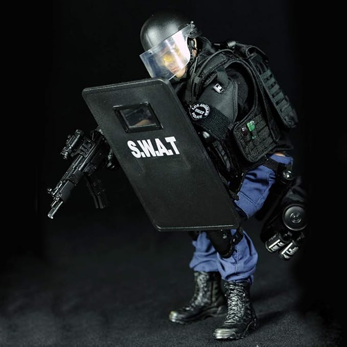 12inch Soldier Action Figure Model, 1/6 Scale Realistic Army Military Police Soldier Model Set with Accessories Collection Toys