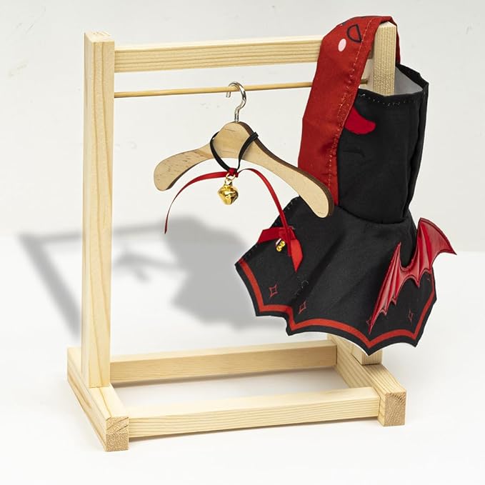 Clothes for 17cm Dolls(NO Doll) Outfit with Accessories Suit Cute Stylish Dress Up Set Bat Halloween