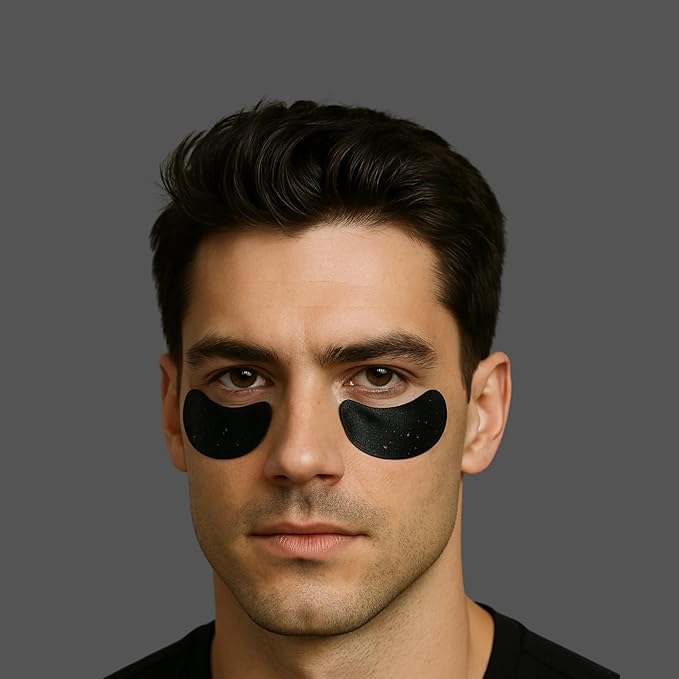 The Men Pen Eye Revival Duo | Caffeine Roller + Peptide Patches | Puffiness, Dark Circle, and Tired Eye Treatment (30 Day Supply)