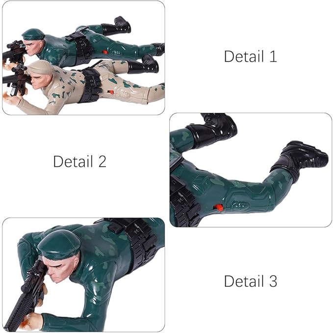 Hemoton 1pc Reptile Figure Toy Electric Toy Electric Soldier Children Soldier Action Figures Crawling Crawling Action Figure