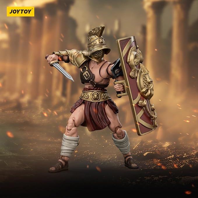 JOYTOY 1/18 Strife Roman Gladiator Murmillo Collector's Edition Action Figure-4.25in